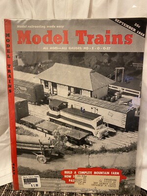 1955 Model TRAINS Magazine Model RAILROADS Made Easy Gage HO O-27 ...