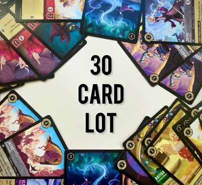 Disney Lorcana TCG 30 Card Lot - Mixed Sets All Sets (C/UC/Rare/Super  Rare/Foil) | eBay