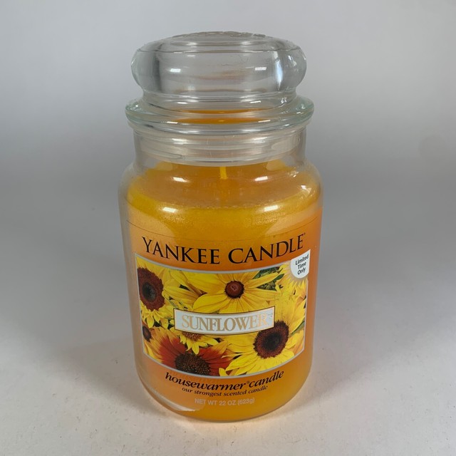 Yankee Candle Sunflower Summer Fall Floral 22 Oz Large Jar Retired
