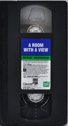 A Room with a View - VHS - 1992 - Romantic Comedy - Picture 3 of 3