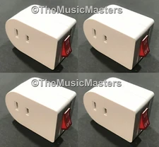 4X Single Outlet AC Wall Plug On/Off LIGHTED POWER SWITCH Electrical Adapter