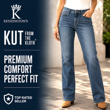 Kut From The Kloth Women  s Jeans Size 12 Medium Wash Stretch Straight Leg