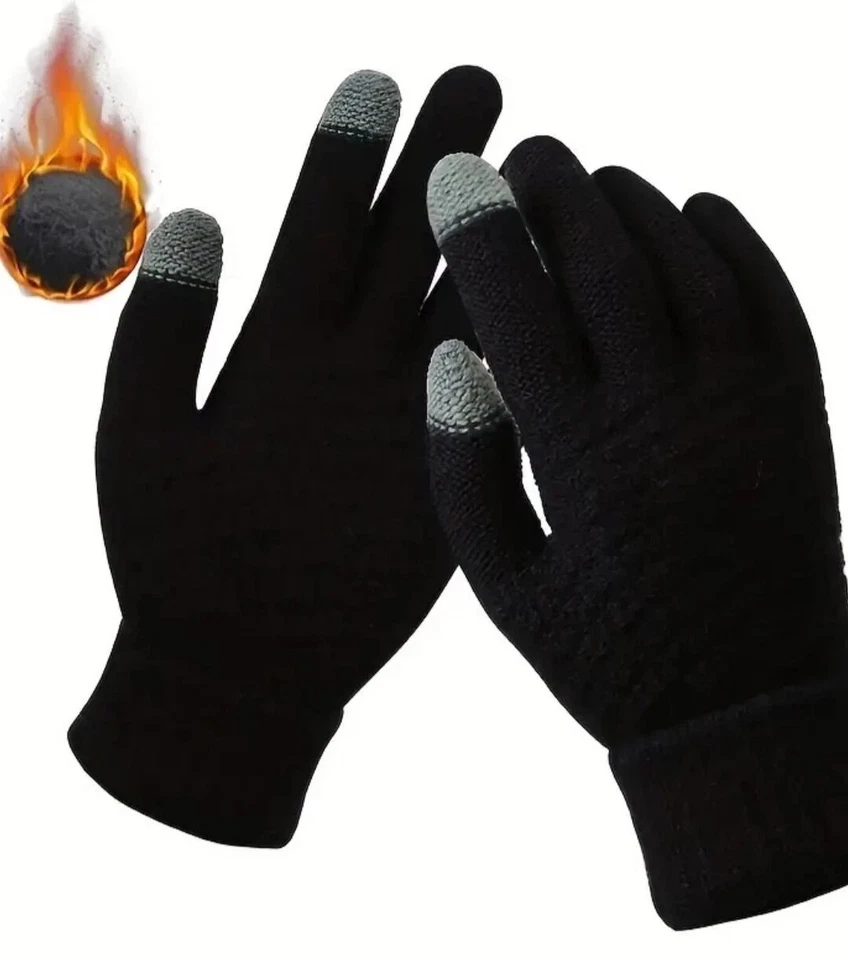 Thermo Strickhandschuhe Winterhandschuhe ❄️ Unisex👫Handschuhe Weich & Warm🌡🔥 - Bild 4 von 4