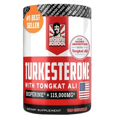 Turkesteron 15.000 mg, 120 Kapseln - Nicht -GMO & Gluten -kostenlose Ergänzung