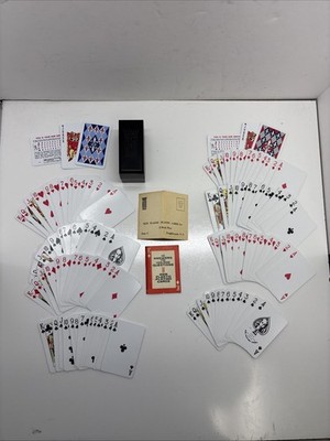 2- Vintage KEM , Fleur de Lis, Playing Cards Complete