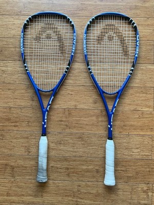 Head Liquid Metal LM Elite Squashschläger x 2 (blau, schwarz & weiß)