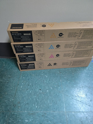 Sharp BP-NT70 Toner Cartridges Set CMYK For Sharp BP-50C26 BP-50C31 BP-50C36 NEW