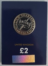 2016 Shakespeare Histories Crown £2 Two Pound Coin Change Checker BUNC