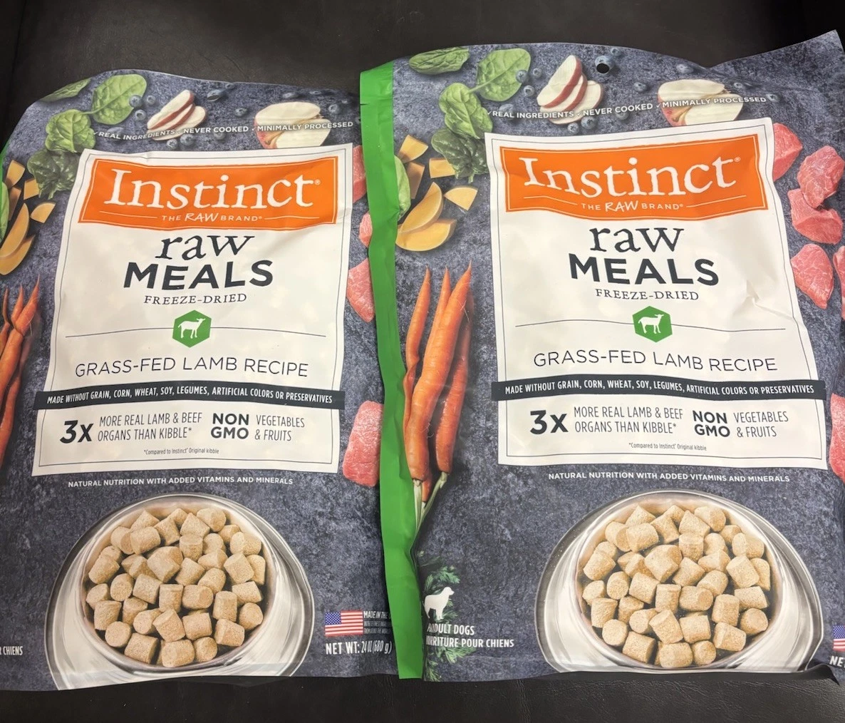 2-Pack Instinct Freeze Dried Raw Meals Grain Free Dog Food Lamb 24oz BB 06/2027
Opens in a new windo