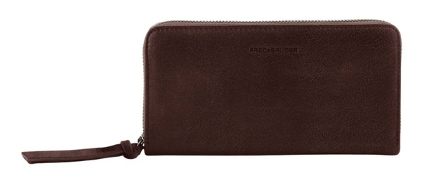 Fredsbruder My Old Friend Ziparound Wallet GeldböRse Dark Chocolate Dunkelbraun-image