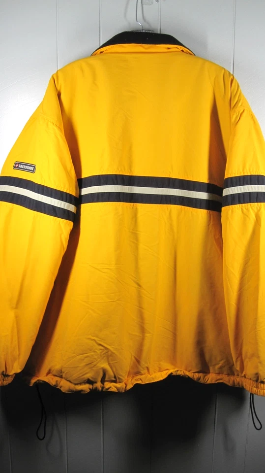 Chaqueta Abercrombie & Fitch Para Hombre XL Amarilla Forrada de Vellón Rendimiento Exterior De Colección Foto 2 de 4