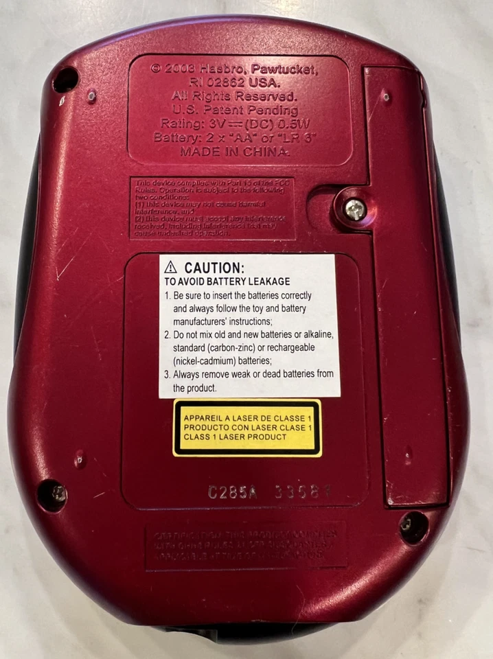 Reproductor de video personal Hasbro VideoNow (rojo), con 8 discos PVD + estuche - ¡funciona! Foto 3 de 4