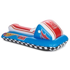 FUNBOY  Barbie 50" Kids Inflatable Skimobile Winter Snow Sled, 1-2 Riders wi...