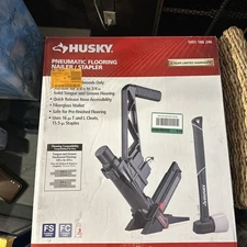 Husky Pneumatic 3-in-1 15.5-Gauge and 16-Gauge 2 in. Flooring Nailer and Stapler