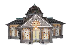 Dept 56 Dickens Village Margrove Orangery Lighted Greenhouse some broken pieces 