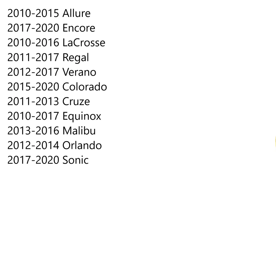 Colorado、Sonic、Cruize、Equinox、Malibu、Trax、Volt 和 Orlando 25947775 适合 — 第 4/4 张图片