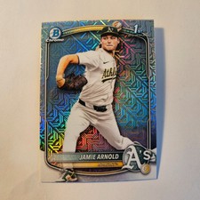 2025 Bowman Draft Chrome Jamie Arnold Mega Box Refractor SP BDC-30 A's
