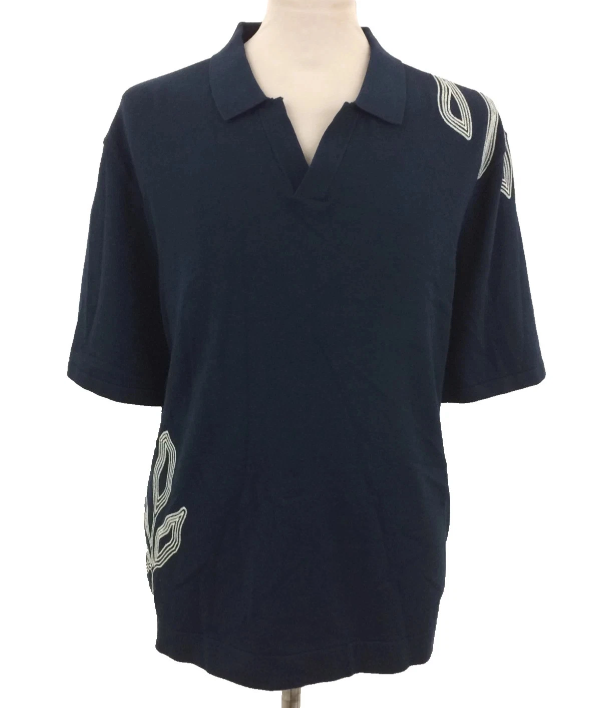 Autograph Men's Polo Shirt Size L- 2XL Navy Embroidered Relaxed Fit Collared New
Opens in a new wind