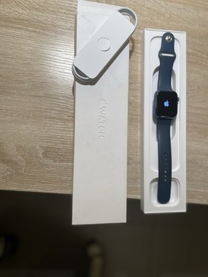 Apple Watch Series 7 45mm Aluminiumgehäuse Sportarmband Abyssblau GPS
