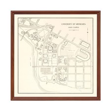 Old Map of University of Minnesota, MN 1930 - Vintage Univer