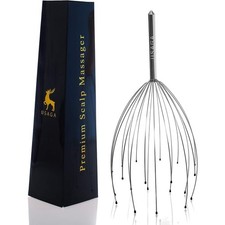 Head Massager Scalp Scratcher Relaxing Metallic Tool for Stress Relief