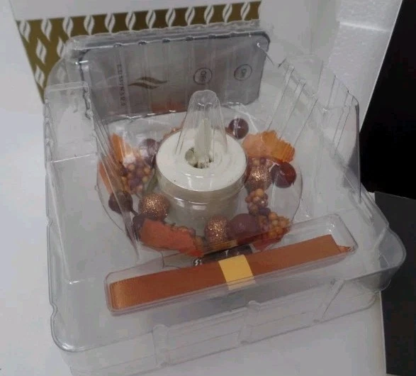 Lot of 3 Luminara Berry Fall Pumpkin Ornament Flameless Effect Tealight Candle - Image 3 of 4