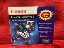 Canon Creative 3 & Printer Setup Windows 95, 98, 3.1 CD Quick Start Guide NEW