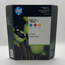 New HP 962XL 3JB36BN Yellow, Cyan and Magenta Ink Cartridge