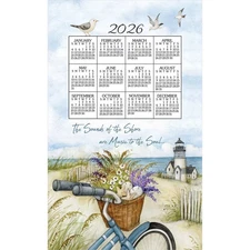 Kay Dee Designs, Seashore 2026 Calendar Towel