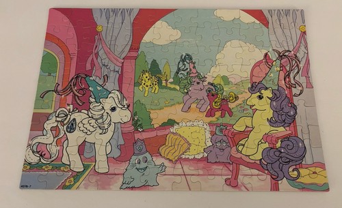 Vtg My Little Pony Rainbow Puzzle 1985 COMPLETE 100-piece Puzzle by Milton Bradl - Picture 3 of 6