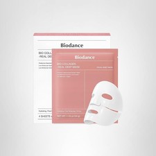 BIODANCE Bio-Collagen Real Deep Mask, Hydrating Overnight Hydrogel Mask, 4ea