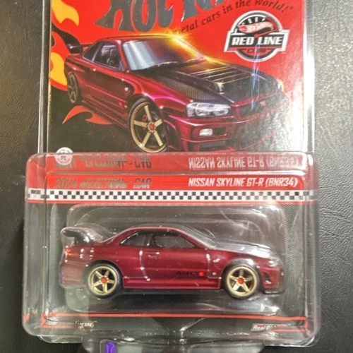 Hot Wheels Red Line Club Nissan Skyline GT-R BNR34 1:64 Red Special Edition