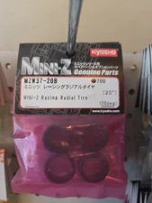 Kyosho MZW38-20 Mini-Z Racing Radial Wide Tire 20 Degree Set of 4 RC