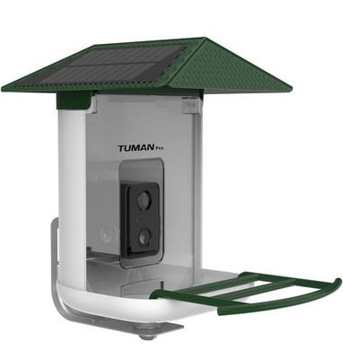 Truman Pro Smart AI Bird Feeder HD Camera Solar Powered Audio Wireless Kit