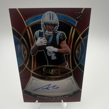 Panini Select Tetairoa McMillan Rookie Prizm Autographed 44/75 Panthers 2025