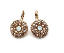 Earrings by Mariana Woman Elegant Pearl and Opal Swarovski Crystals