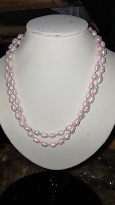 Fred Mac Designs Endless Pearls (Long Pink) Necklace