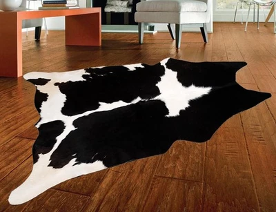 100 % echtes Kuhfell Teppich Vorleger Haut Leder 12,84 qm (43 Zoll x 43 Zoll) A 303 - Bild 1 von 3