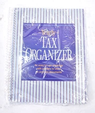 Fox Valley Traders Yearly Tax Organizer 9" x 7" 12 Pocket Spiral Bound Notebook