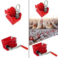 Chicken Farm Lifter Winch with  Slot Design, Load Capacity 500kg, Carbon Steel