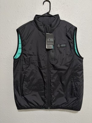Mercedes-AMG Petronas F1 Team Racing Vest Jacket Full Zip Mens Medium Black New