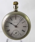 1898 Waltham 7 J Grade No. 18 Pendant Set 18s Silverine Pocket Watch for Parts