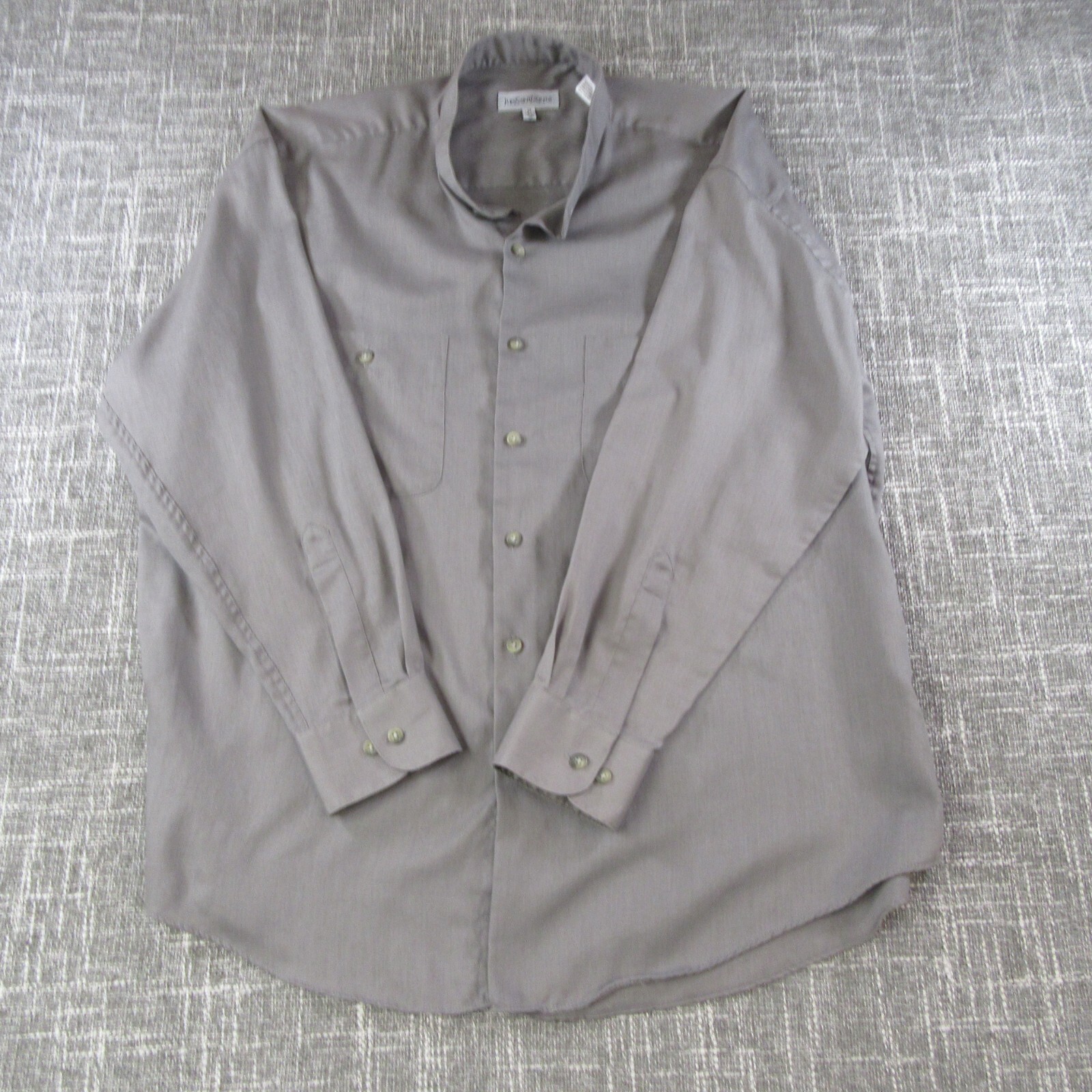 Camicia Yves Saint Laurent da uomo 17 (32 33) XL grigia con bottoni antirughe