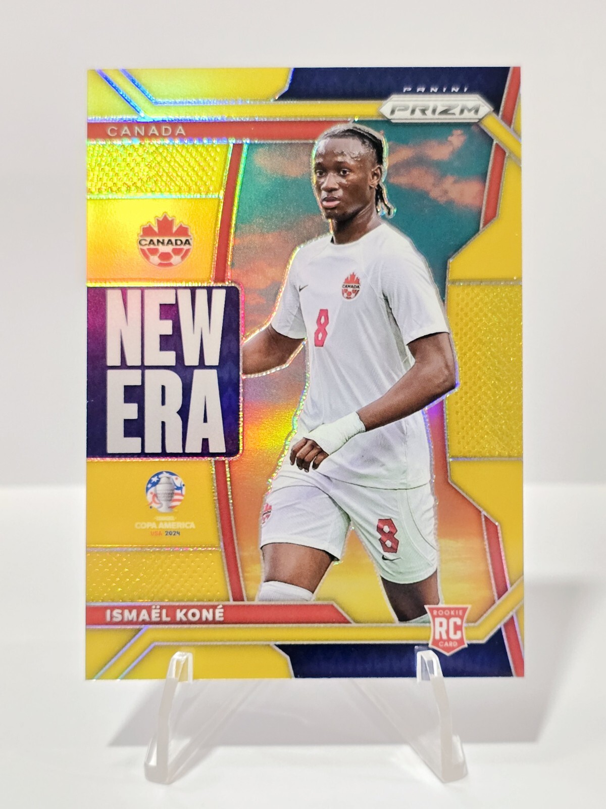 2024 Copa America Prizm Ismael Kone #4 New Era Gold /10 Canada RC