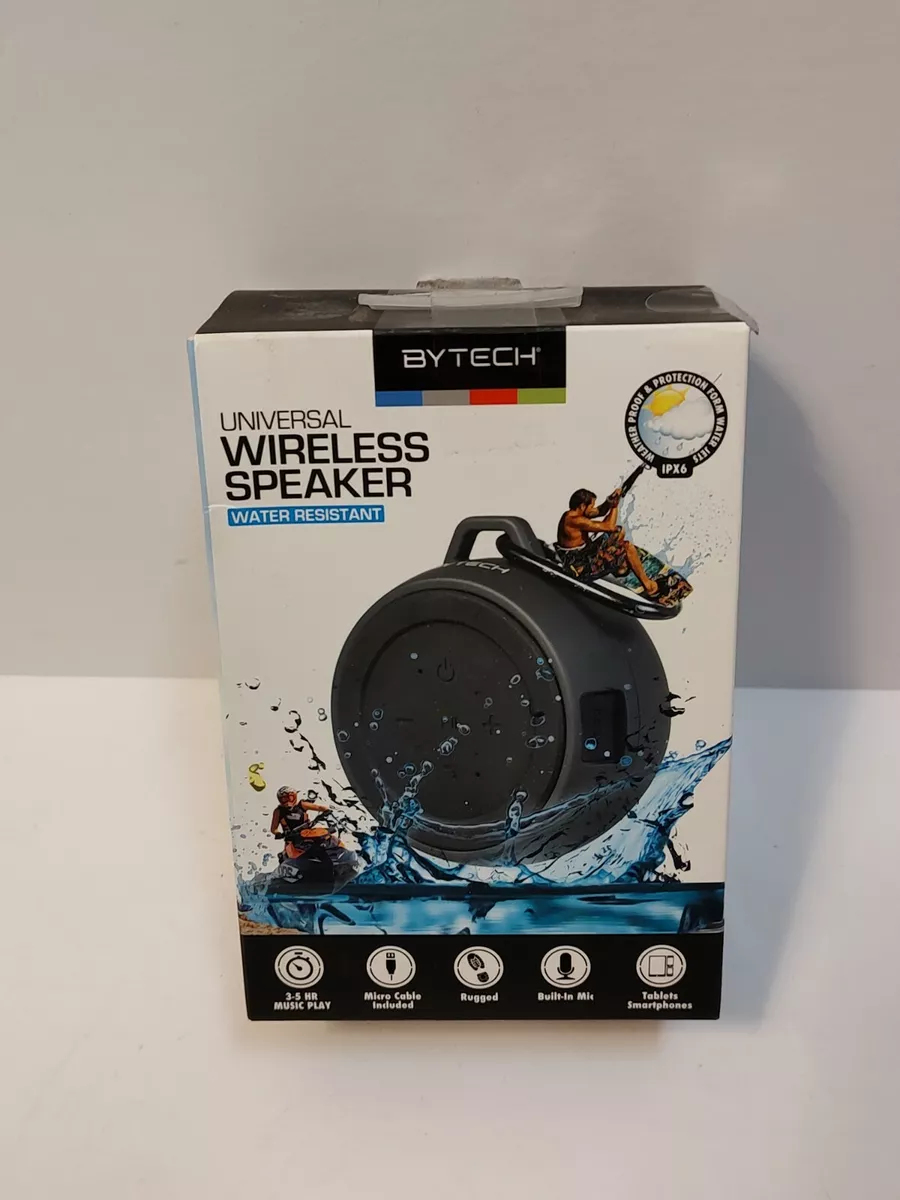 BYTECH Universal Wireless Speaker Water Resistant eBay