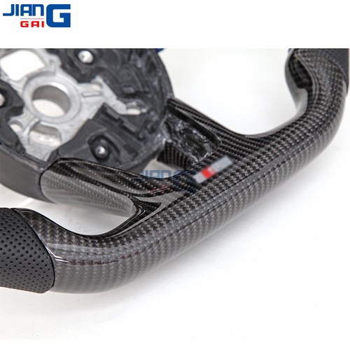 Carbon Fiber Steering Wheel For Audi A3 A4 A5 RS3 RS4 RS5 S5 2017-2020 Blue Line - Picture 9 of 11