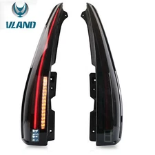 VLAND Smoked LED Tail Lights For 2007-2014 Chevy Suburban/Tahoe/ GMC Yukon Pair