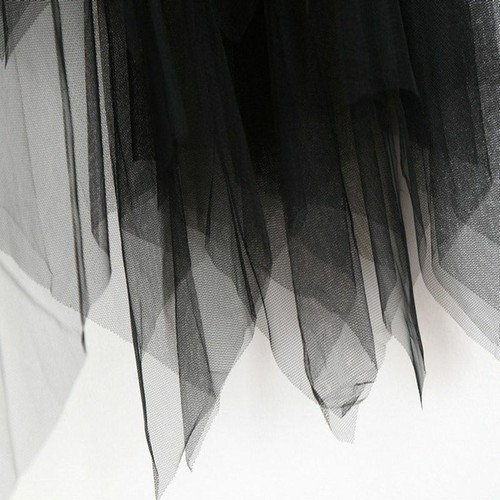 Women High Waist Tulle Mesh Skirt Sheer Net Tulle Pleated Maxi Party Dress New - Picture 6 of 18