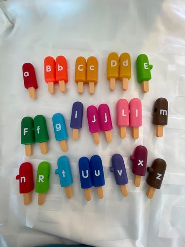 Alphabet Ice Pops Matching Puzzle Set