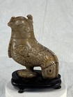New ListingVintage Chinese Soapstone carved bird on stand 4' China Asian